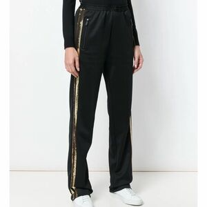 DSQUARED2 Black Joggers with Gold Stripes
